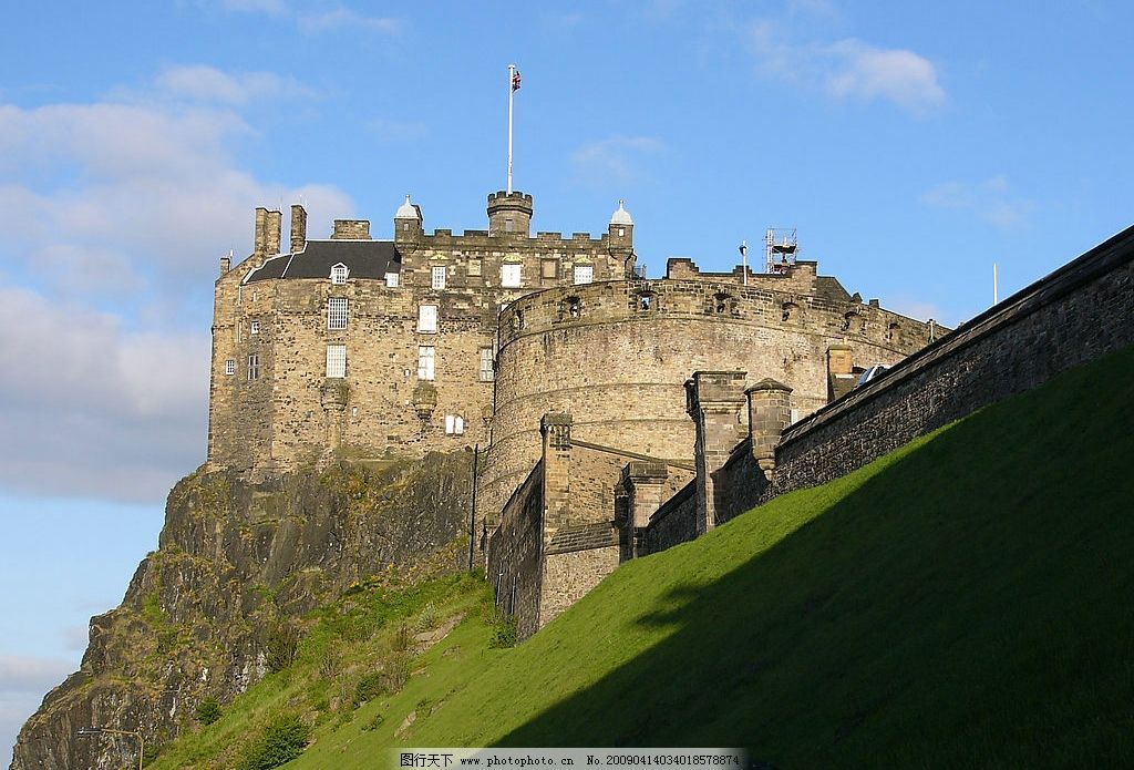 苏格兰古堡图片,英国 欧洲 古代 建筑 旅游摄影