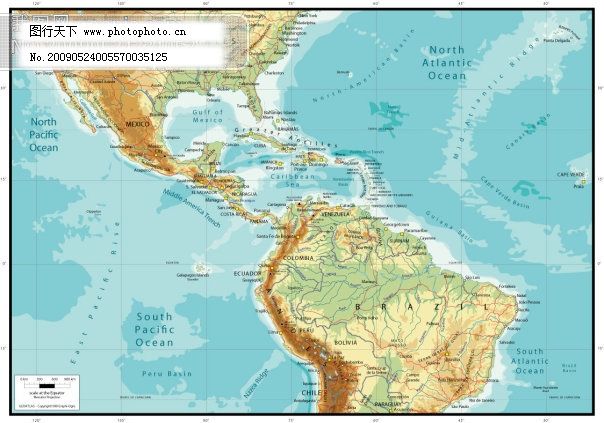 中美洲地图