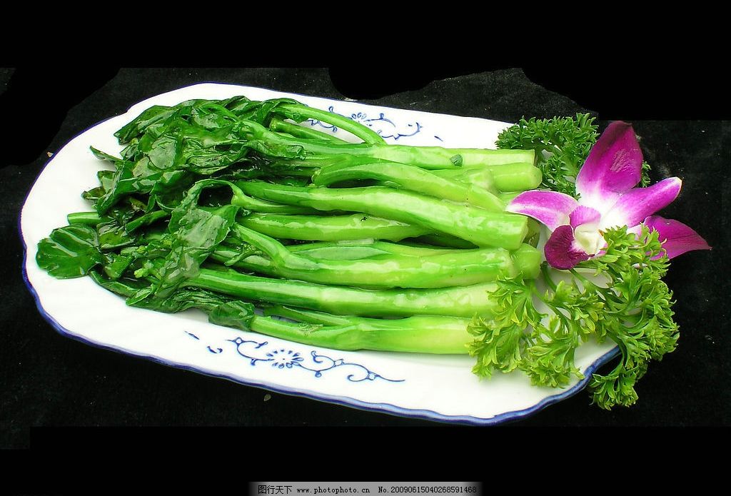 清炒芥兰图片