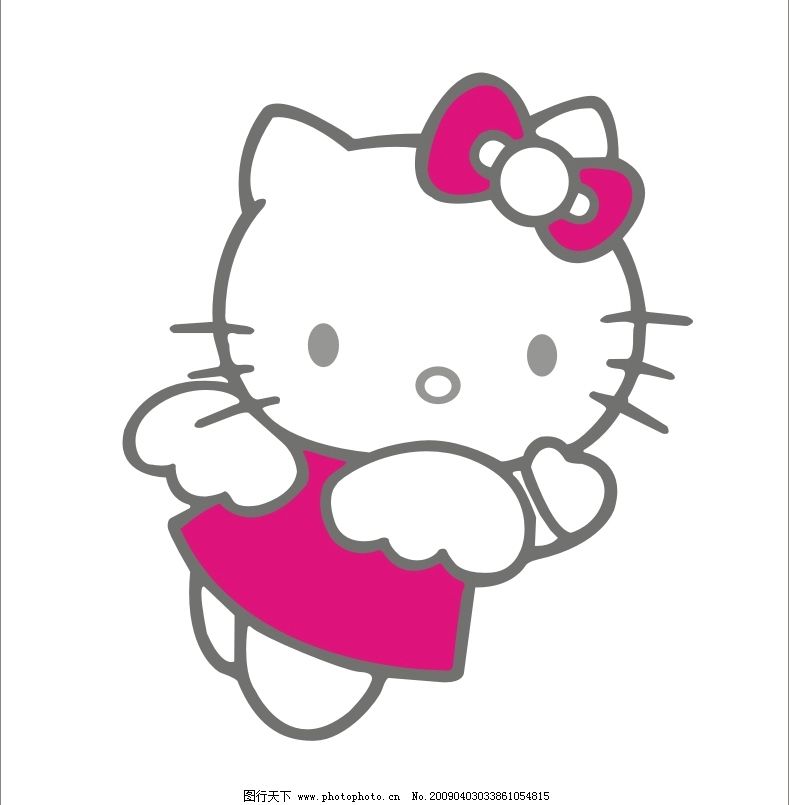 卡通kitty猫图片